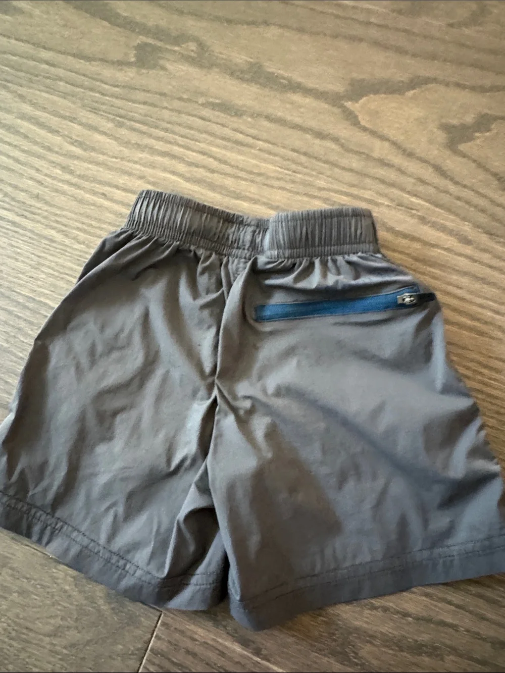 Boys Gray Elastic-Waist Active Shorts